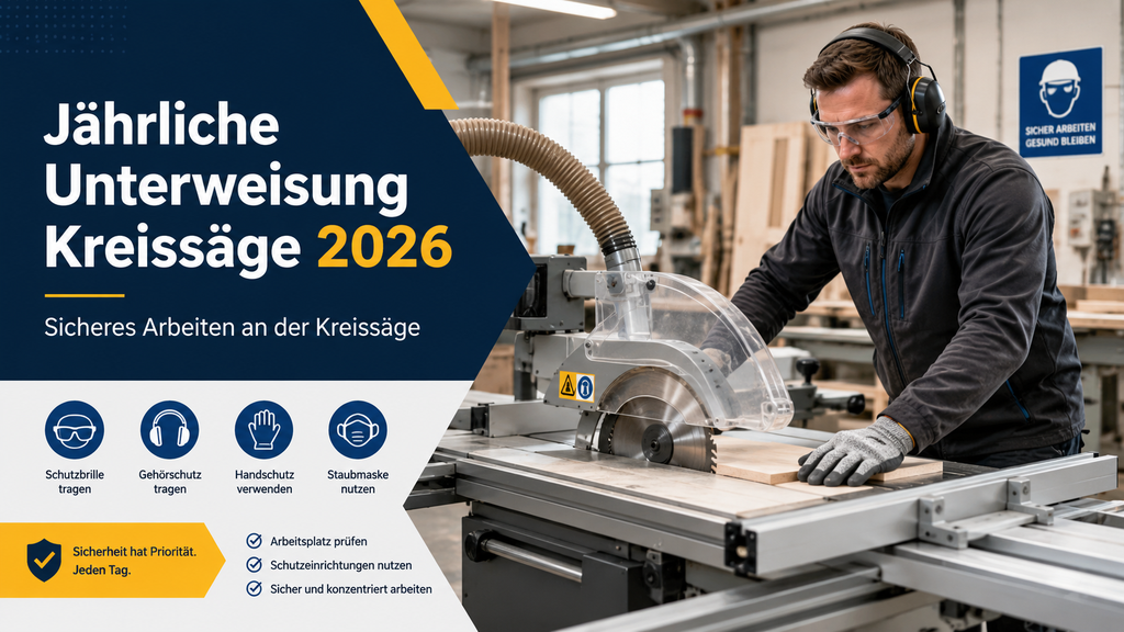 Jährliche Unterweisung Kreissäge 2026
